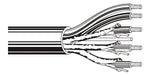 Belden Equal # 8788 60500 - Multi-Conductor - Special Audio, Communication and Instrumentation Cable 5 22 AWG PVC FS PVC Chrome - Price Per 100 Feet - WAVE-AudioVideoElectric