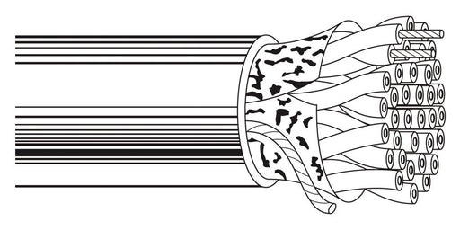 Belden Equal # 88103 81000 - Multi-Conductor - Low Cap. Computer Cable for EIA RS-232-422-485 Applications 3 24 AWG PR FS SOLEF Gray - Price Per 100 Feet - WAVE-AudioVideoElectric