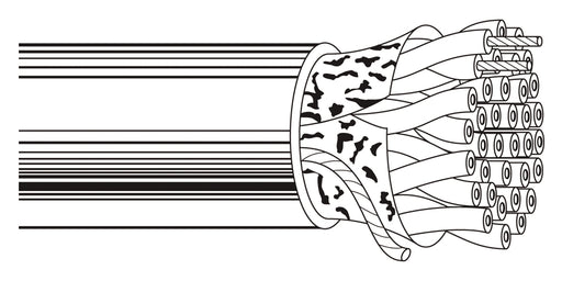 BELDEN # 88104 8500 - Multi-Conductor - Low Cap. Computer Cable for EIA RS-232-422-485 Applications 4 24 AWG PR FS SOLEF Gray - Price Per 100 Feet - WAVE-AudioVideoElectric