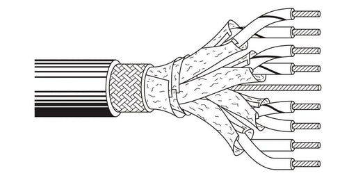 Belden Equal # 89901 E4X1000 - Multi-Conductor - 10 Base 5 Transceiver 4 20 AWG SHPR SLF with .051"VGM Gray, Light Dec - Price Per 100 Feet - WAVE-AudioVideoElectric