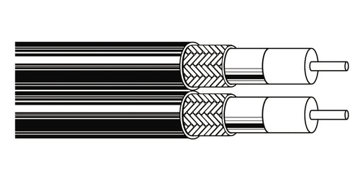 BELDEN # 9104 101000 - Coax - CATV Cable 20 AWG GIFHDLDPE SH FRPVC Black - WAVE-AudioVideoElectric