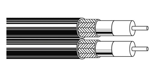 Belden Equal # 9104 101000 - Coax - CATV Cable 20 AWG GIFHDLDPE SH FRPVC Black - WAVE-AudioVideoElectric