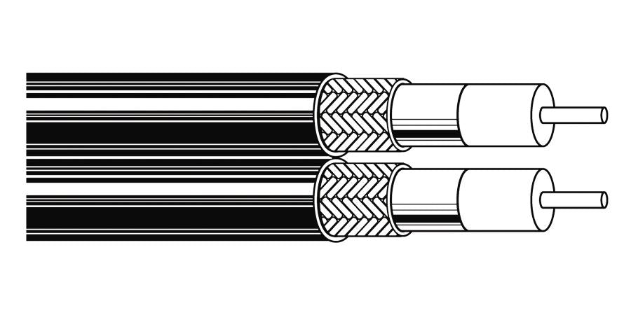 Belden Equal # 9104 101000 - Coax - CATV Cable 20 AWG GIFHDLDPE SH FRPVC Black - WAVE-AudioVideoElectric