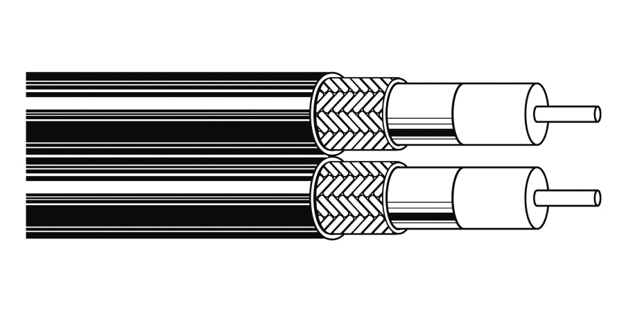 BELDEN # 9100 101000 - Coax - 75 Ohm Coax 20 AWG GIFHDLDPE SH FRPVC Black - Price Per 1000 Feet - WAVE-AudioVideoElectric