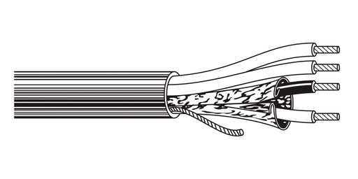 BELDEN # 9155 290U1000 - Multi-Conductor - Special Audio, Communication and Instrumentation Cable 1 SHPR 20 AWG,2 18 AWG FRPE PVC Beige, Light - Price Per 1000 Feet - WAVE-AudioVideoElectric