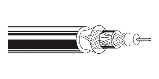 Belden Equal # 9239 101000 - Low noise coax cable, RG-174-U Type, 1000’ reels, 26 AWG stranded (7x34) .019" bare copper-covered steel conductor, polyethylene insulation, conductive layer, TC braid shield (90% coverage), PVC jacket - Price Per 1000 Feet - WAVE-AudioVideoElectric