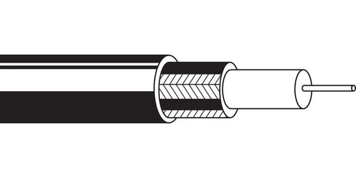 BELDEN # 9244 101000 - Coax cable, 1000’ reels, 22 AWG solid bare copper-covered steel conductor, polyehtylene insulation, bare copper braid shield (85% coverage), PVC jacket - Price Per 1000 Feet - WAVE-AudioVideoElectric