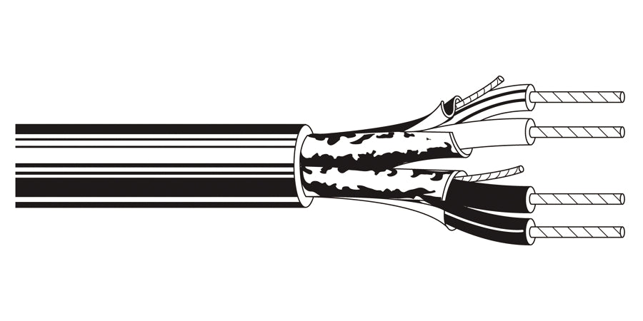 BELDEN # 9402 601000 - Multi-Conductor - Audio, Control and Instrumentation Cable 2 FS PR 20 AWG PVC PVC Chrome - Price Per 1000 Feet - WAVE-AudioVideoElectric