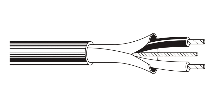BELDEN # 9451P 009U1000 - 22- 1P STR TNC FEP FOIL SHD   LS PVC JKT WHT                CMP ROHS - Price Per 1000 Feet - WAVE-AudioVideoElectric