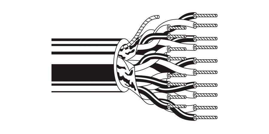 Belden Equal # 9501 060U1000 - Multi-Conductor - Computer Cable for EIA RS-232 Applications 2 24 AWG PVC FS PVC Chrome - Price Per 1000 Feet - WAVE-AudioVideoElectric