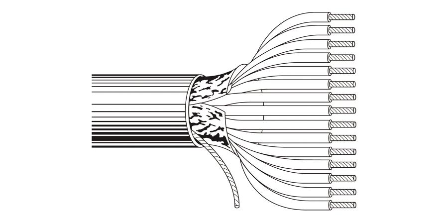 Belden Equal # 9535 60500 - Multi-Conductor - Computer Cable for EIA RS-232 Applications 5 24 AWG PVC FS PVC Chrome - Price Per 500 Feet - WAVE-AudioVideoElectric