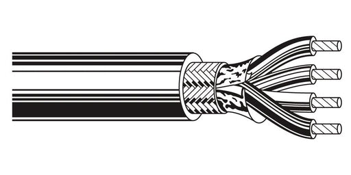 Belden Equal # 9612 60500 - Computer cable, 24 AWG, 7 stranded (7x32) tinned copper conductors, S-R PVC insulation, 500’ reels, overall Beldfoil + TC braid shield (+65% coverage), PVC jacket - Price Per 500 Feet - WAVE-AudioVideoElectric