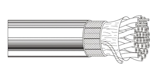 Belden Equal # 9641 81000 - Multi-Conductor - Computer Cable for EIA RS-232 Applications 23 Conductor IEEE 488 Cable Gray - Price Per 100 Feet - WAVE-AudioVideoElectric