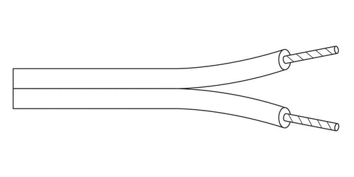 Belden Equal # 9717 3681000 - Multi-Conductor - High-Conductivity Copper Speaker Cable Parallel Zip Const 2 14 AWG PVC Parallel Clear, Transparent - Price Per 100 Feet - WAVE-AudioVideoElectric