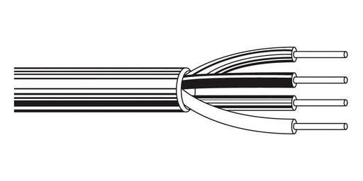 Belden Equal # 9803 101000 - Multi-Conductor Cable, 3 Conductors, 20 AWG, Solid, Tinned Copper, PP Insulation, High Density Polyethylene Jacket. - Price Per 100 Feet - WAVE-AudioVideoElectric
