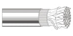 Belden Equal # 9839 601000 - Multi-Conductor - Low Capacitance Computer Cable for EIA RS-232-422 6-Pair 24 AWG PER SH PVC Chrome - Price Per 100 Feet - WAVE-AudioVideoElectric