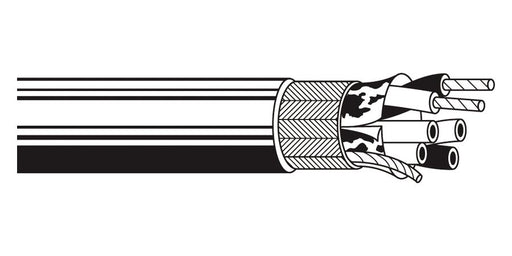 Belden Equal # 9842 601000 - Multi-Conductor - Low Capacitance Computer Cable for EIA RS-485 Applications 2-Pair 24 AWG PE SH PVC Chrome - Price Per 1000 Feet - WAVE-AudioVideoElectric