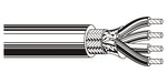 BELDEN # 9944 601000 - Multi-Conductor - Computer Cable for EIA RS-232 Applications 8 22 AWG PVC SH PVC Chrome - Price Per 100 Feet - WAVE-AudioVideoElectric