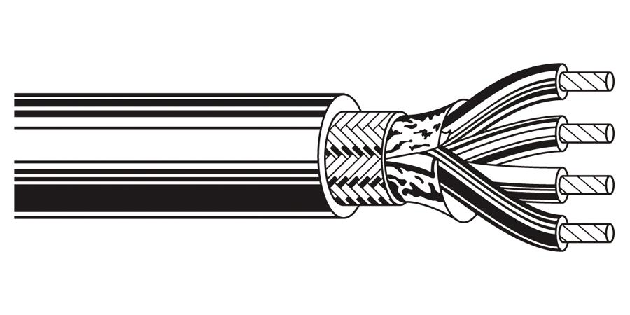 Belden Equal # 9933 60500 - Multi-Conductor - Low-Capacitance Computer Cable for EIA RS-232-423 8 24 AWG FHDPE SH PVC Chrome - Price Per 500 Feet - WAVE-AudioVideoElectric