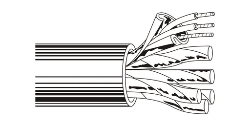 BELDEN # YR50379 4 - RG59 Cable, Plenum-CMP, 20 AWG, Solid Bare Copper, Foamed FEP Core, 95% Bare Copper Braid, Flamarrest Jacket - Price Per 500 Feet - WAVE-AudioVideoElectric