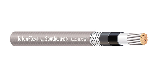 SOUTHWIRE COMPANY # 56984501 - TelcoFlex III Central Office Power Cable, 4-0 AWG, Single Conductor, Class B Strand with Braid, LSZH, 600 Volts, Gray - WAVE-AudioVideoElectric
