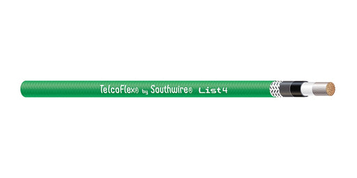 SOUTHWIRE COMPANY # 56967201 - TelcoFlex IV Central Office Power Cable, 1-0 AWG, Class 1 Flexible Strand With Braid, LSZH, 600 Volts, Green - WAVE-AudioVideoElectric