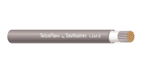 SOUTHWIRE COMPANY # 56980201 - TelcoFlex II Central Office Power Cable, 350 KCMIL Class I Tinned Copper, LSZH, KS24194, Unbraided, Gray with tracer - WAVE-AudioVideoElectric