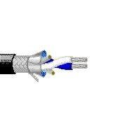 Belden Equal 1696A B591000 Multi-Paired Cables 22AWG 1PR SHIELD 1000ft SPOOL FLT BLK - WAVE-AudioVideoElectric